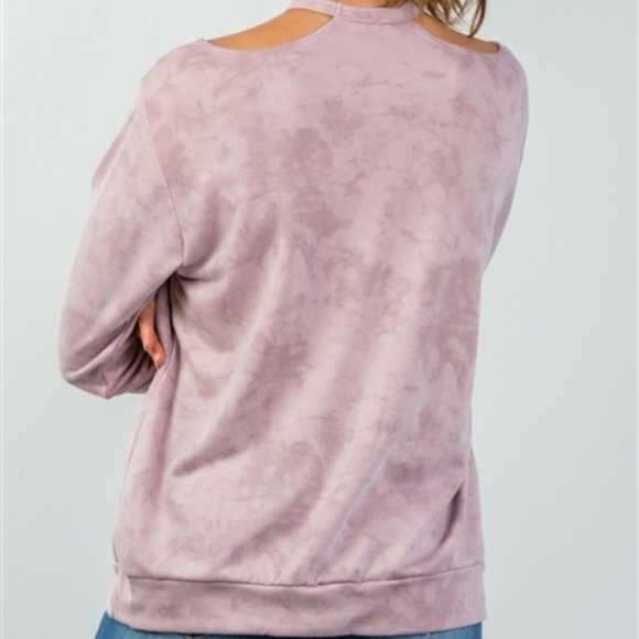 BLUSH CUT OUT PULLOVER - Picture 2 of 3